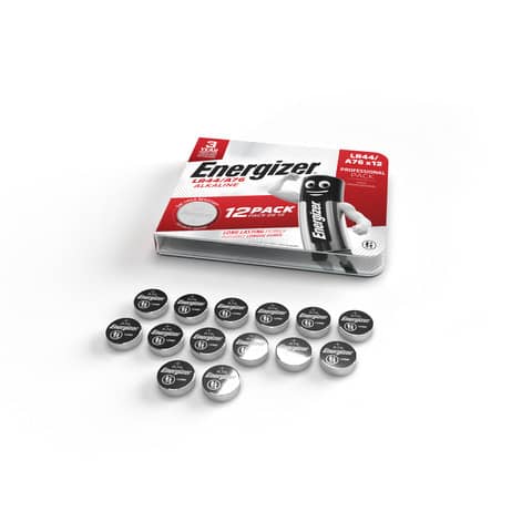 Batterie alkaline Energizer BP12 LR44/A76 - conf. 12 pz - E304263500